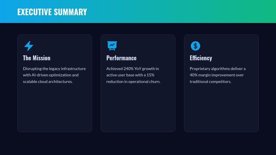 Strategic Venture Capital Funding Deck