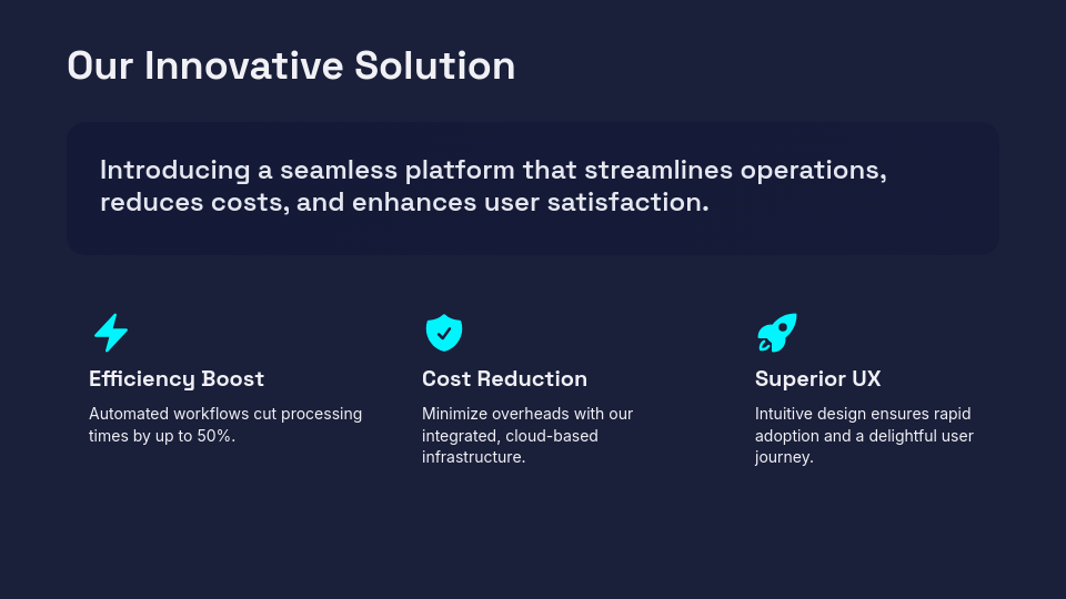 High-Growth Startup Pitch