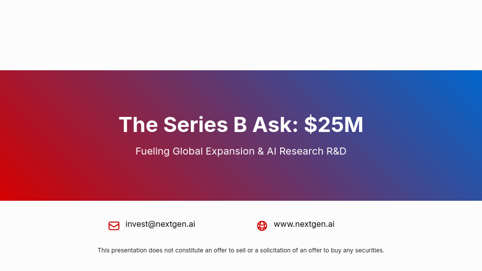 Series A Venture Capital Funding Pitch