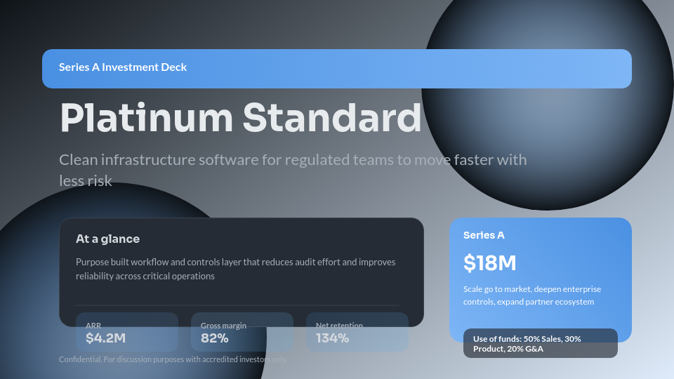 Series A Capital Growth Pitch