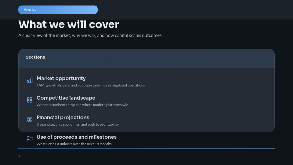 Series A Capital Growth Pitch