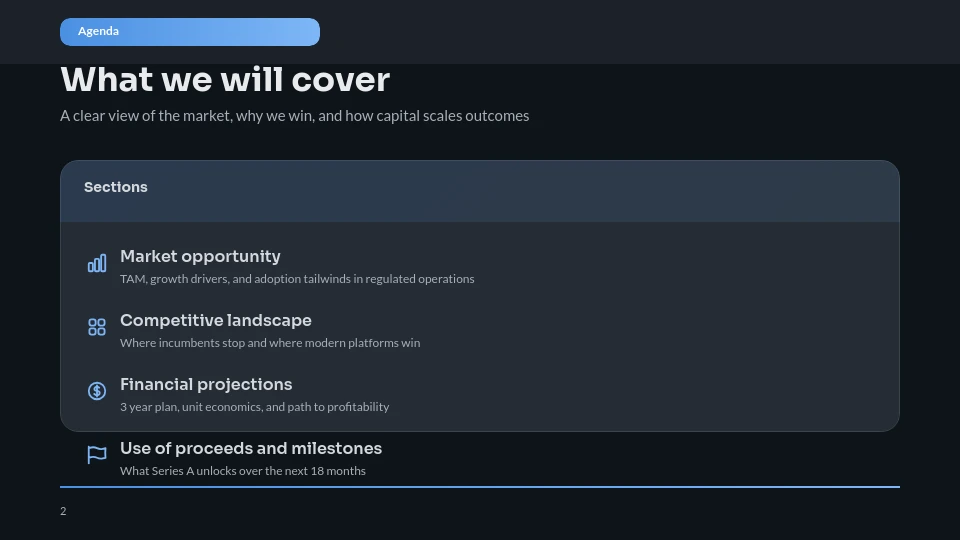 Series A Capital Growth Pitch