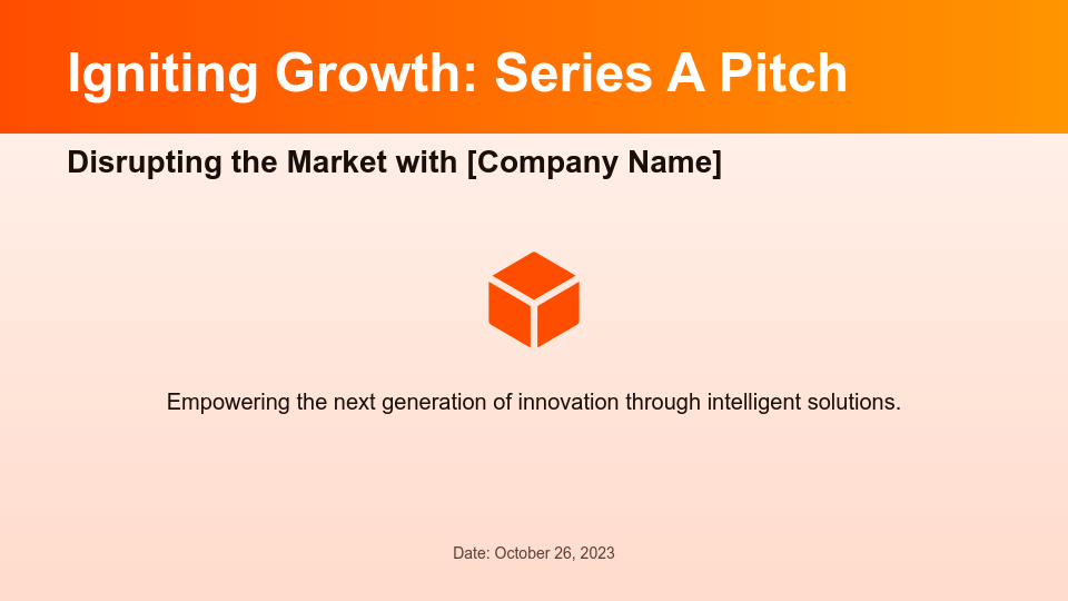 Series A Growth Strategy Pitch Deck