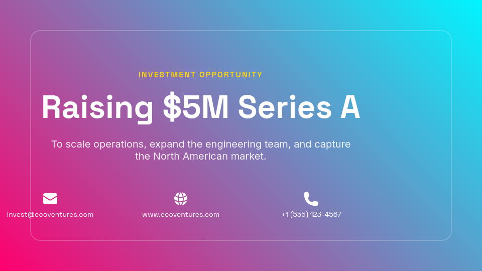 Strategic Venture Capital Pitch Deck