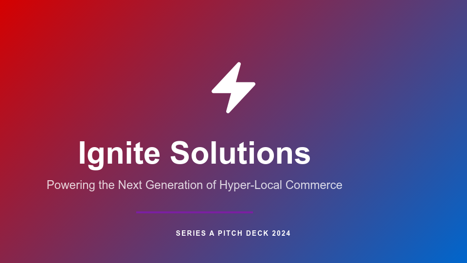 High-Growth Startup Series A Pitch Deck