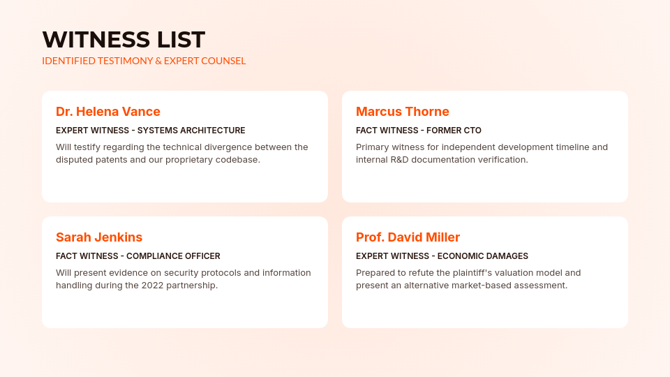Comprehensive Litigation Strategy Deck