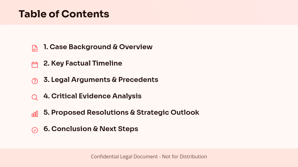 Corporate Litigation Case Briefing