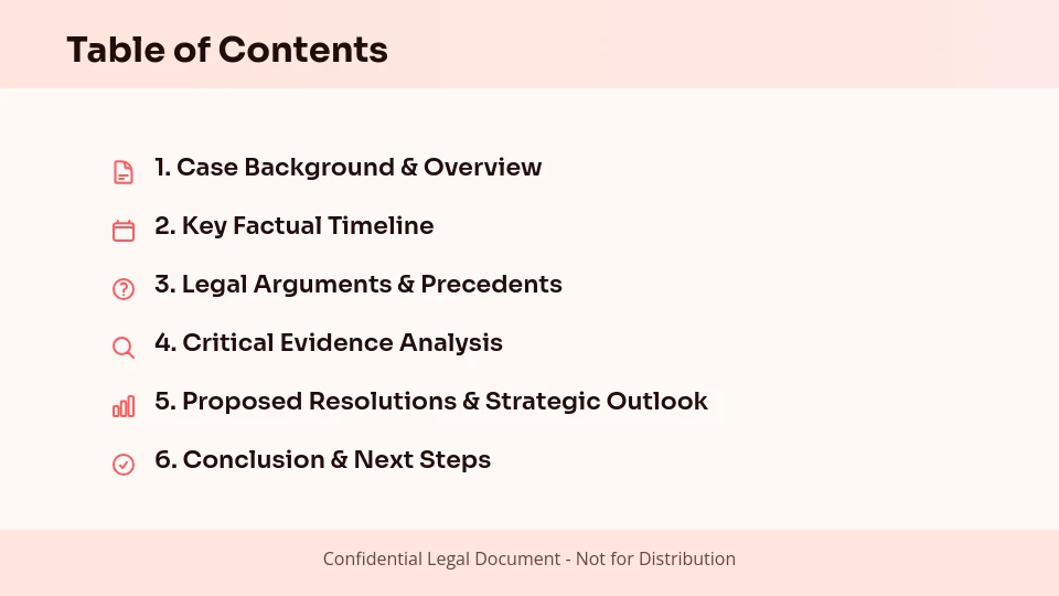 Corporate Litigation Case Briefing
