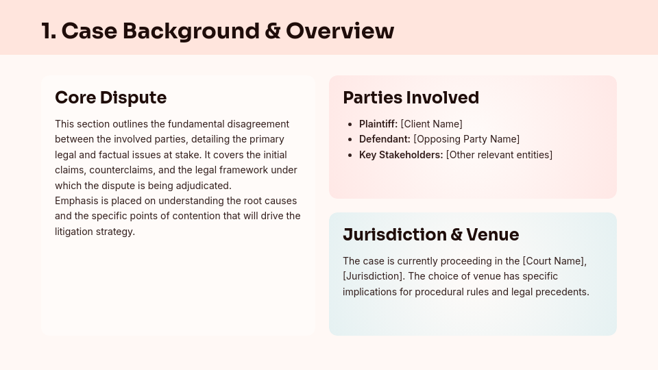 Corporate Litigation Case Briefing