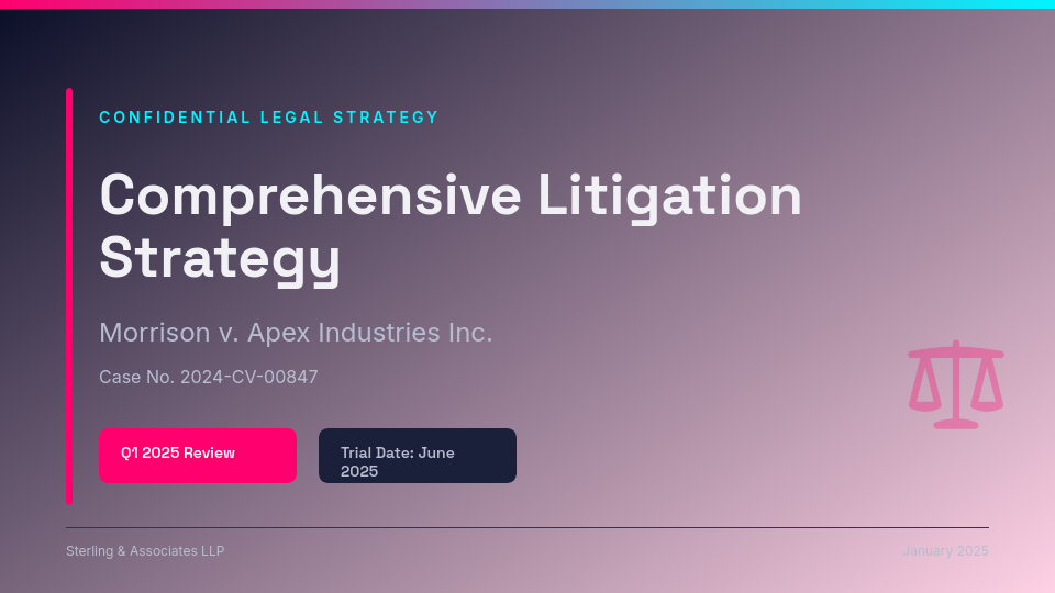 Litigation Case Strategy and Analysis