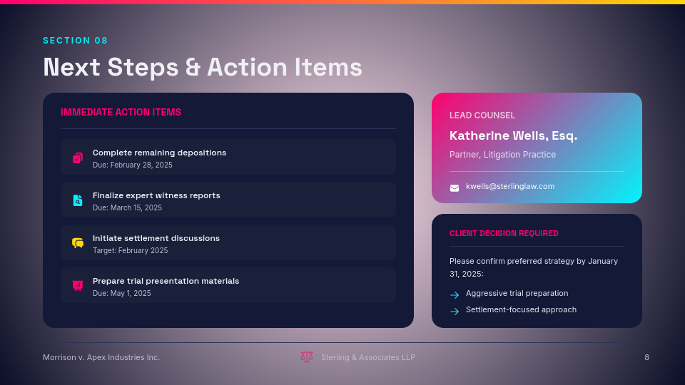 Litigation Case Strategy and Analysis