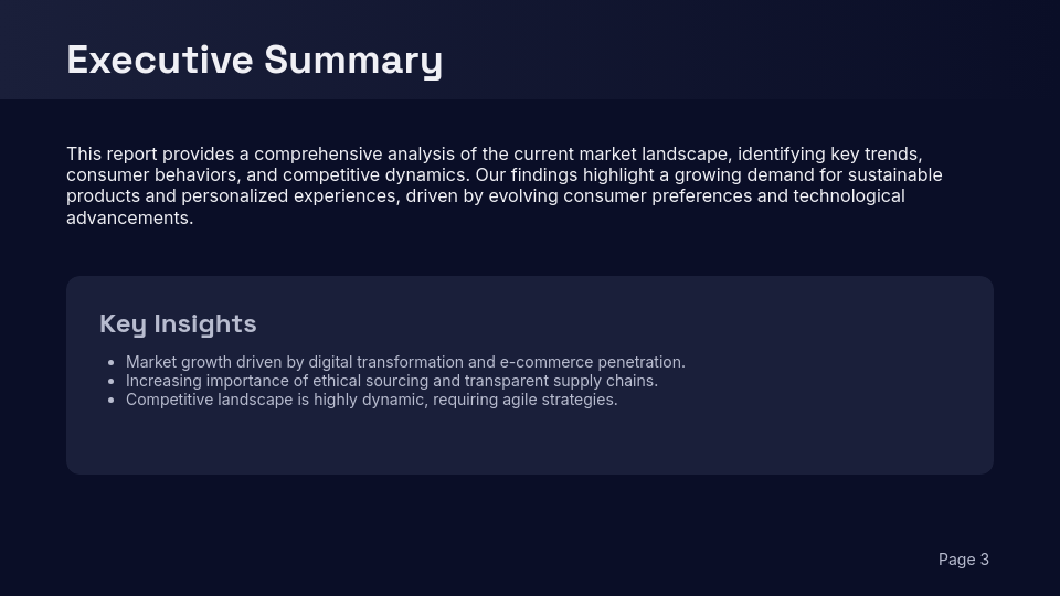 Comprehensive Consumer Insights Analysis