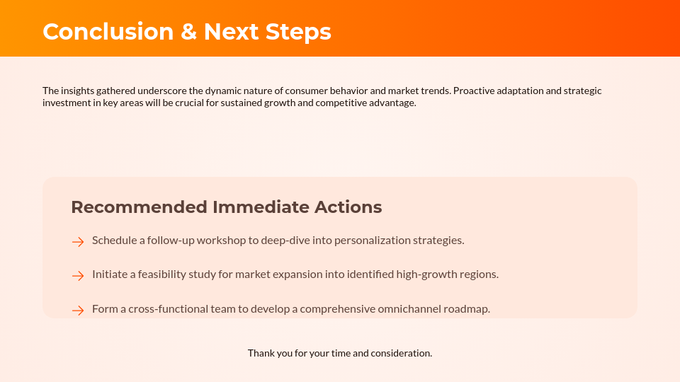 Consumer Insights & Trend Analysis