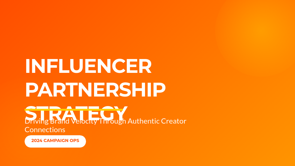 Influencer Marketing Campaign Strategy