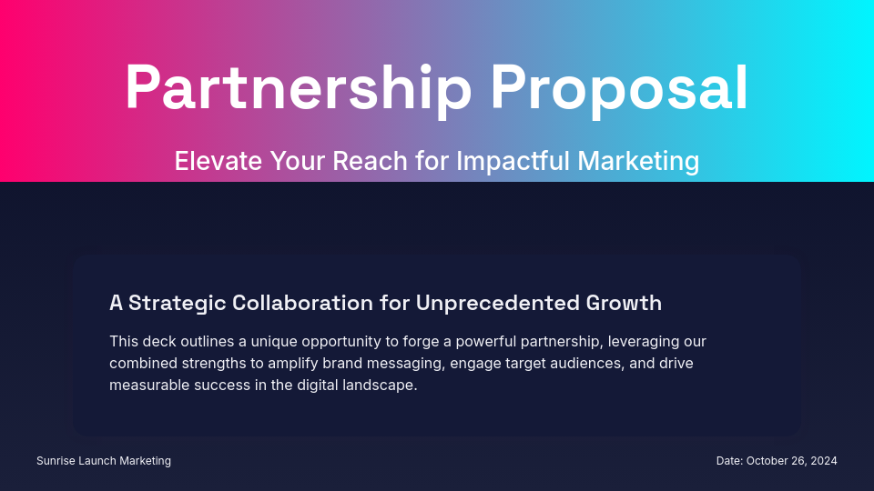 Strategic Influencer Partnership Proposal