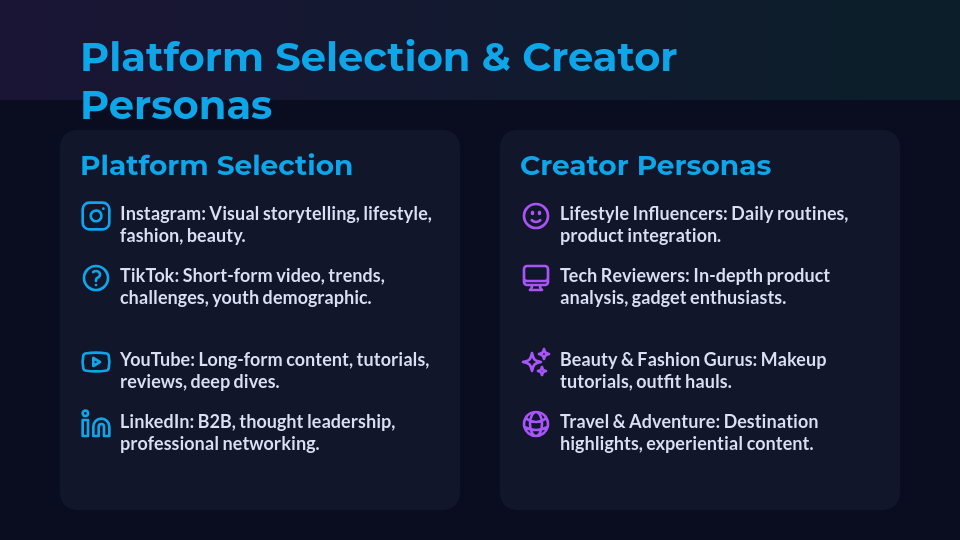 Influencer Marketing Strategy & Outreach Plan
