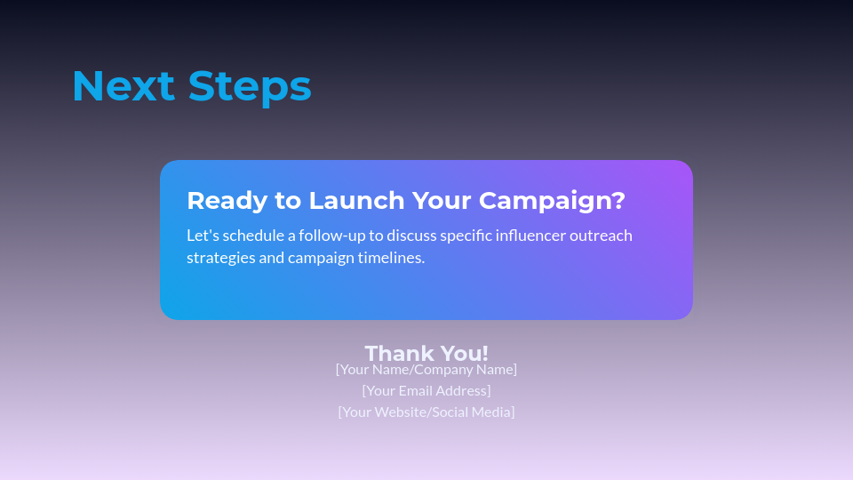 Influencer Marketing Strategy & Outreach Plan