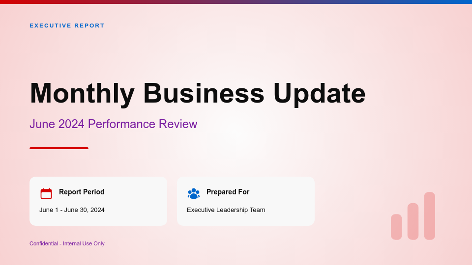 Monthly Business Performance Review