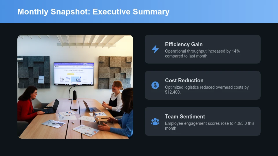 Strategic Monthly Operations & KPI Review