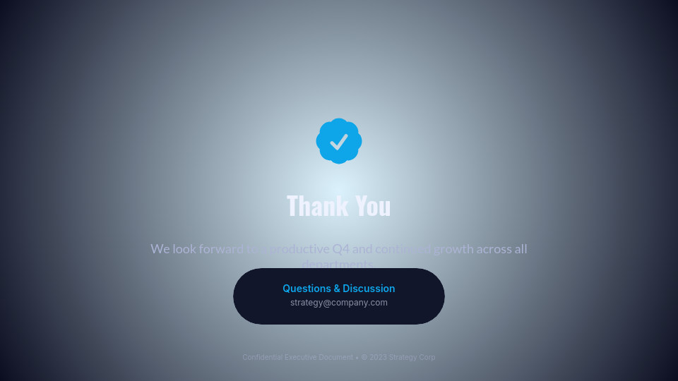 Monthly Executive Business Review