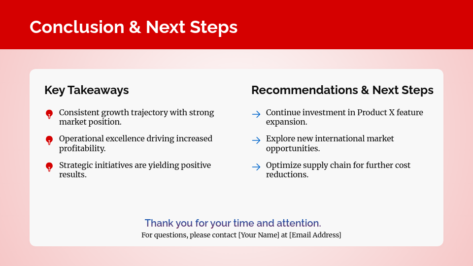 Strategic Monthly Operational Review