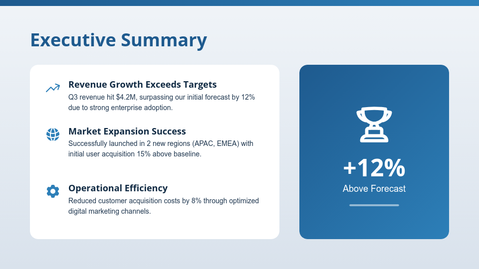Monthly Strategic Growth Review