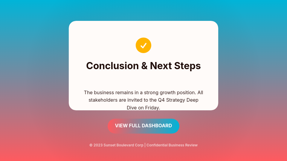 Strategic Monthly Performance Review