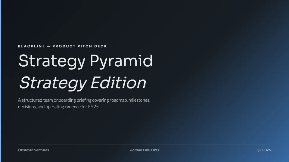 Product Pitch Deck
