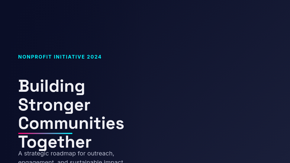 Community Outreach and Impact Strategy