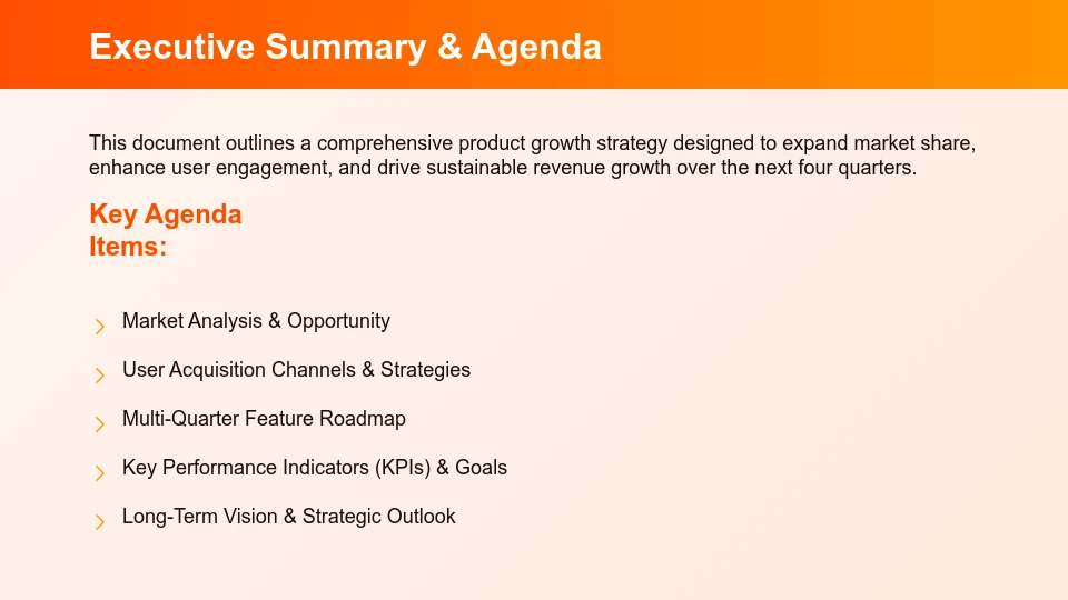 Product Growth Strategy & Vision