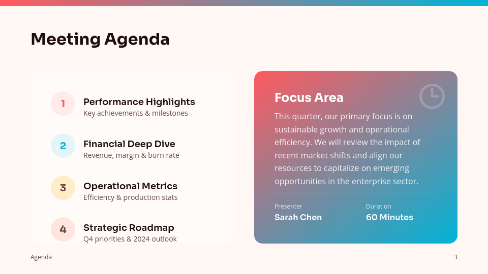 Strategic Quarterly Performance Analysis