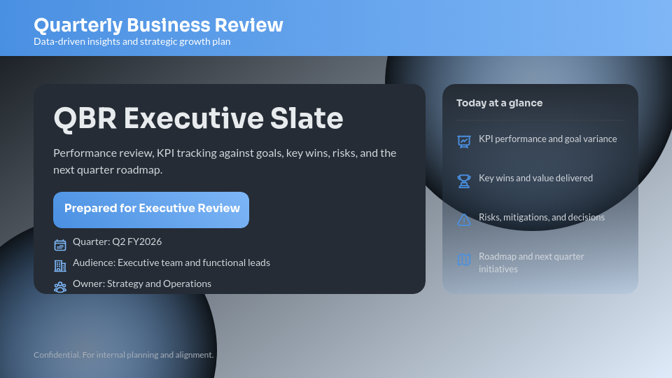 Strategic Quarterly Performance Review