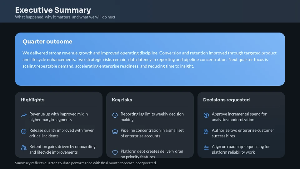 Strategic Quarterly Performance Review
