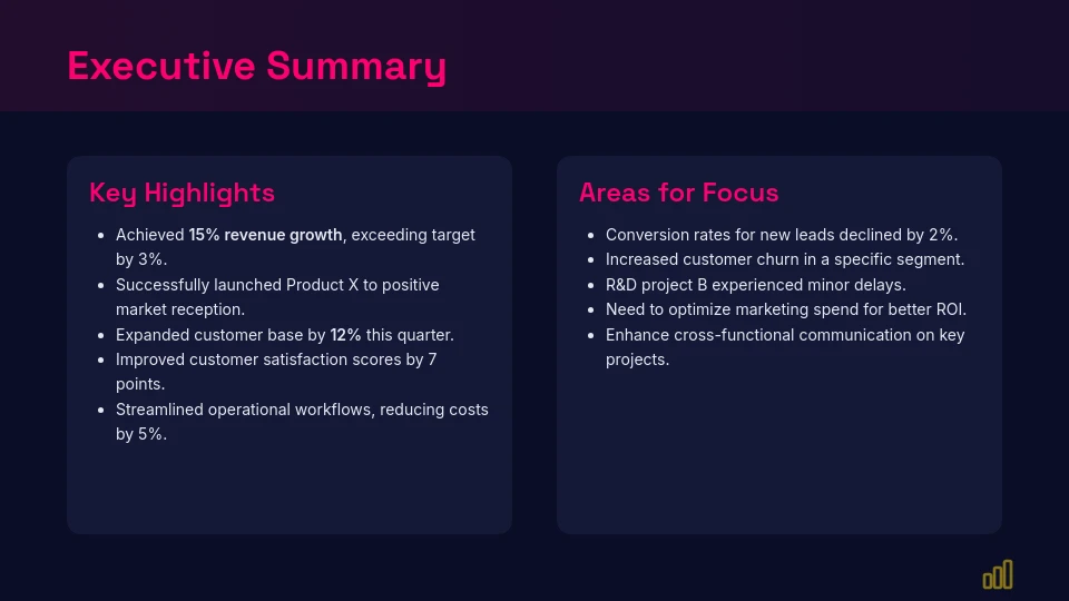 Quarterly Strategic Performance Review