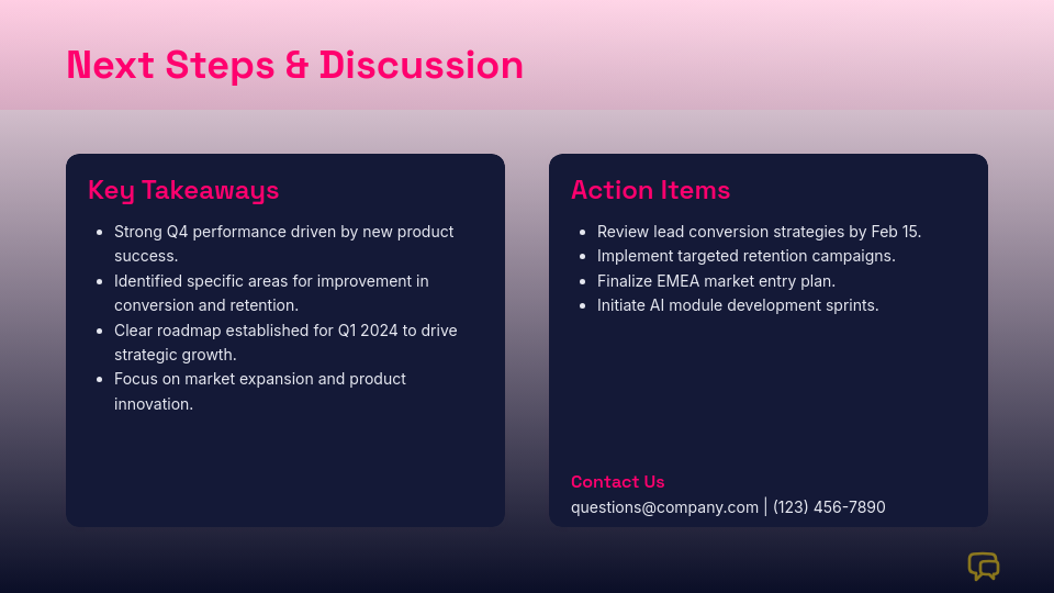 Quarterly Strategic Performance Review