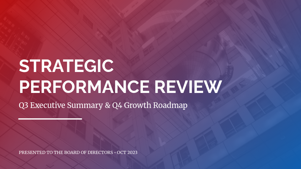 Strategic Quarterly Impact Summary