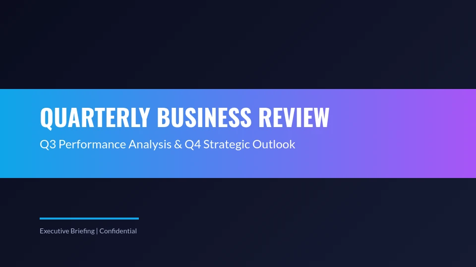 Strategic Quarterly Performance Growth