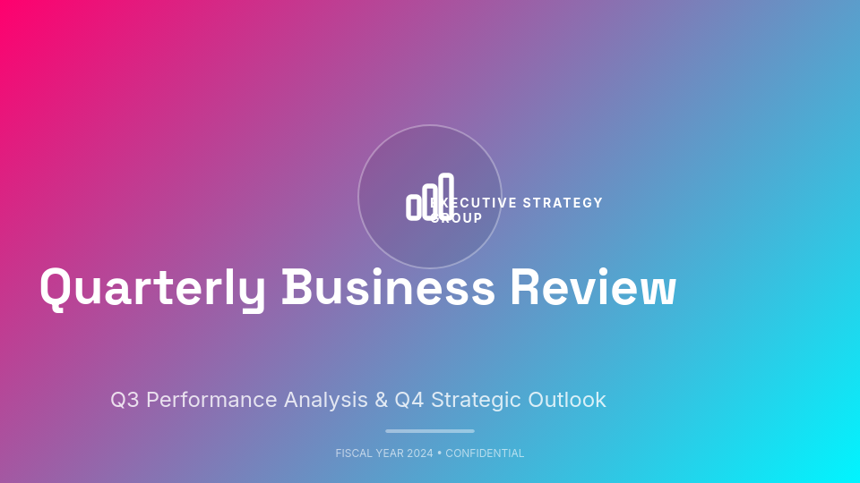 Quarterly Business Performance Insights