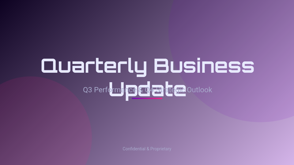 Quarterly Strategic Performance Review