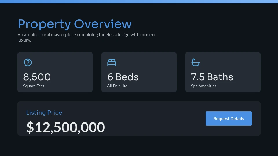 Modern Residential Property Listing