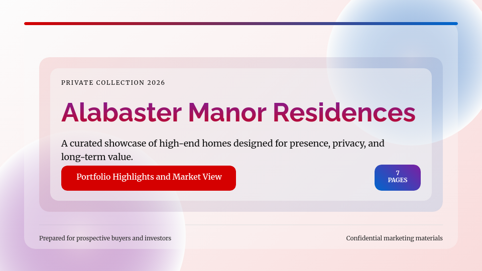 Luxury Residential Portfolio Showcase