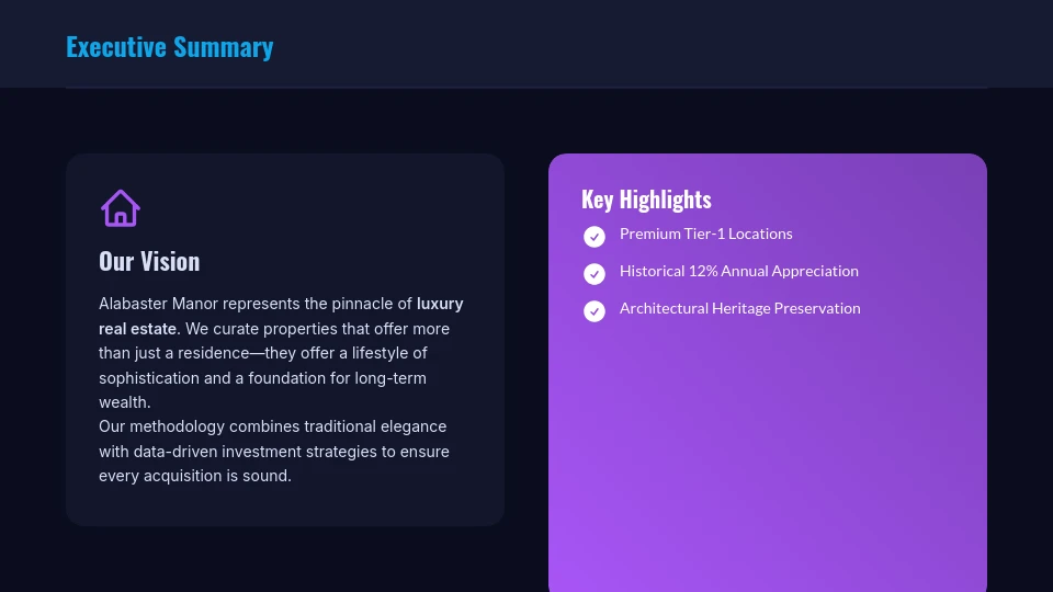 Modern Property Portfolio Overview