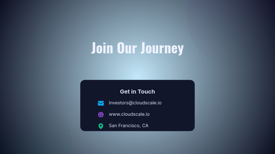 SaaS Investor Funding Pitch Deck