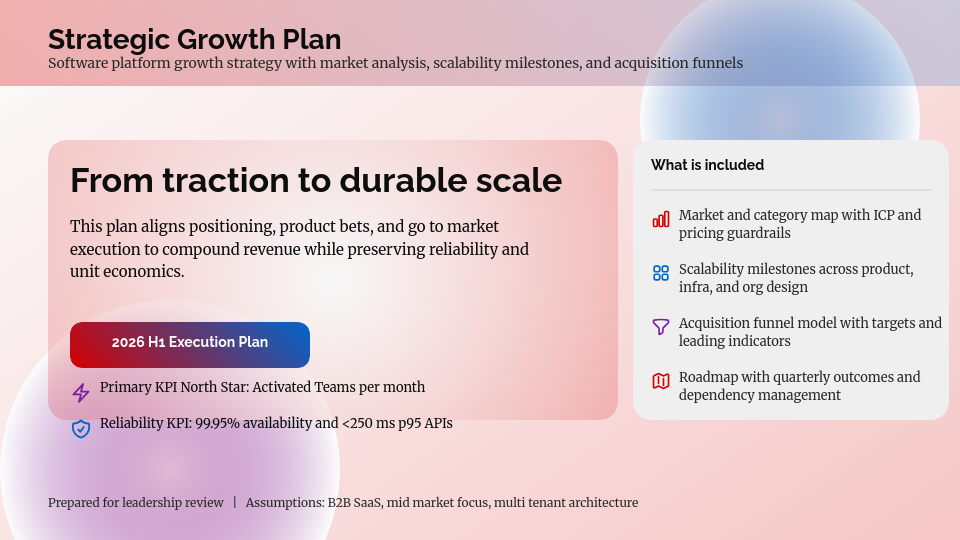 SaaS Scaling and Growth Strategy