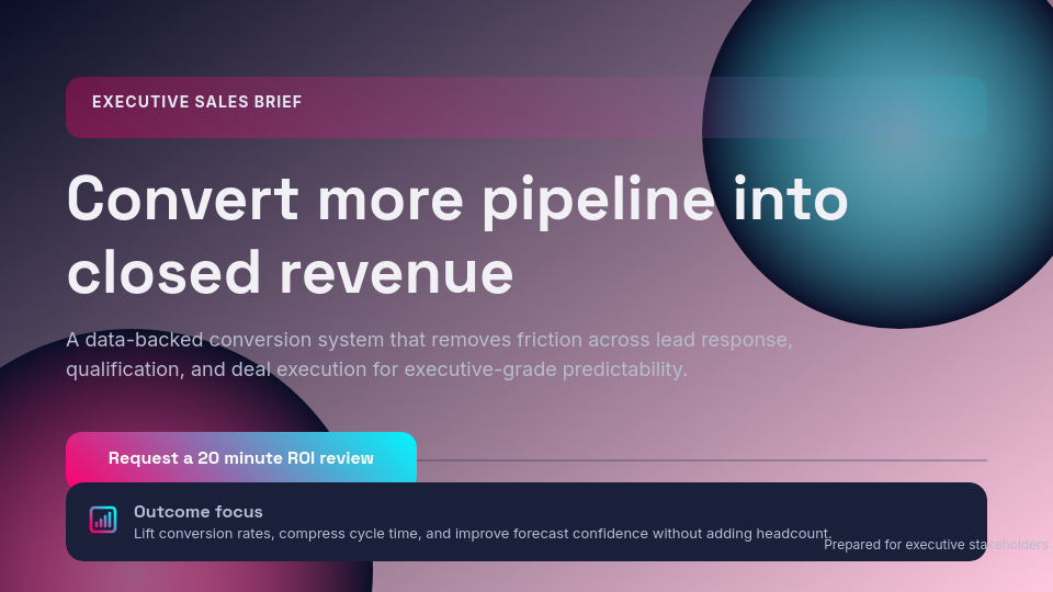 High-Impact Strategic Sales Pitch