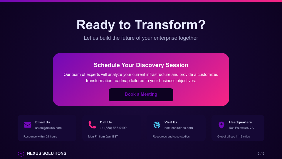 Winning Enterprise Solution Pitch