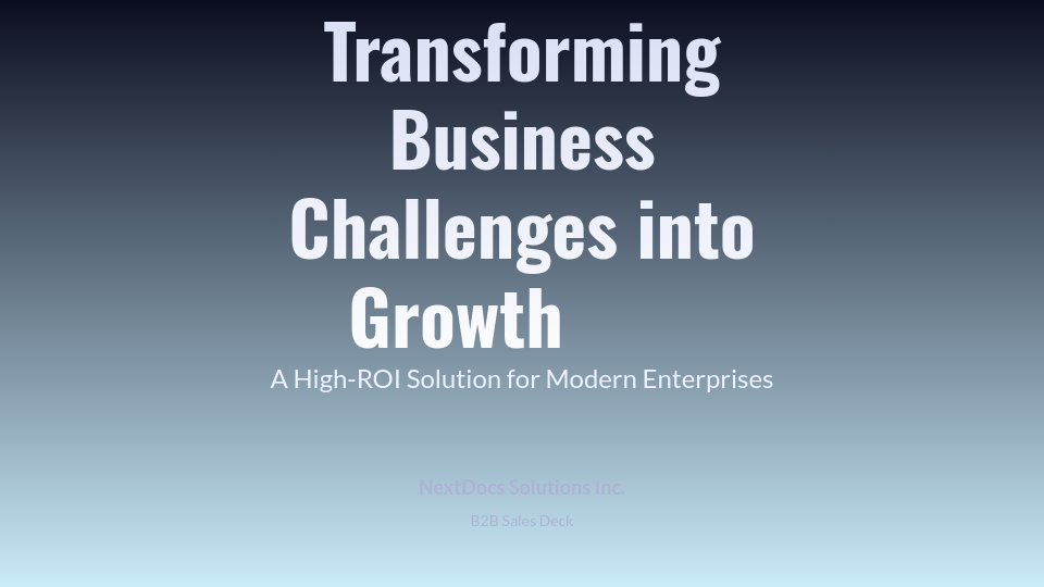 High-Stakes B2B Sales Pitch