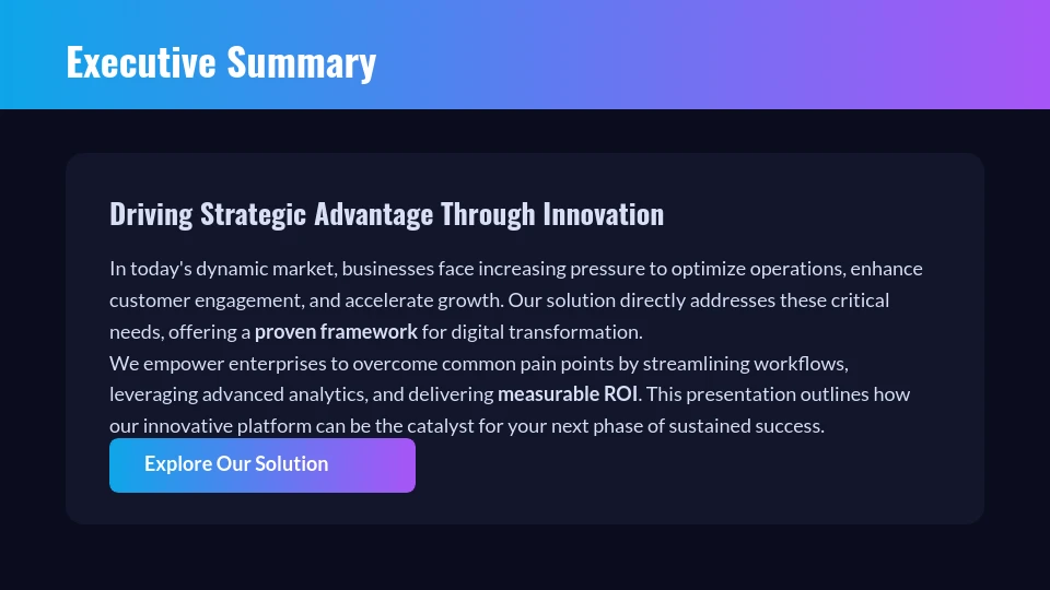 High-Stakes B2B Sales Pitch