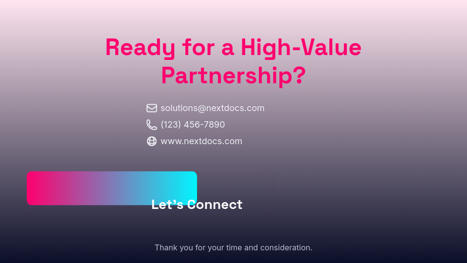 B2B Enterprise Strategic Solution Pitch