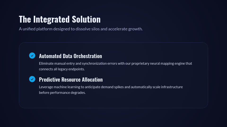 Executive B2B Product Value Proposition